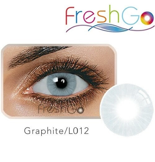 FreshGo® Hidrocor Colored Contact Lenses - GRAPHITE - FreshTone.US