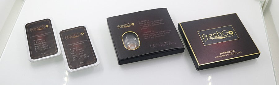 FreshGo® Hidrocor Colored Contact Lenses - AMBER - FreshTone.US